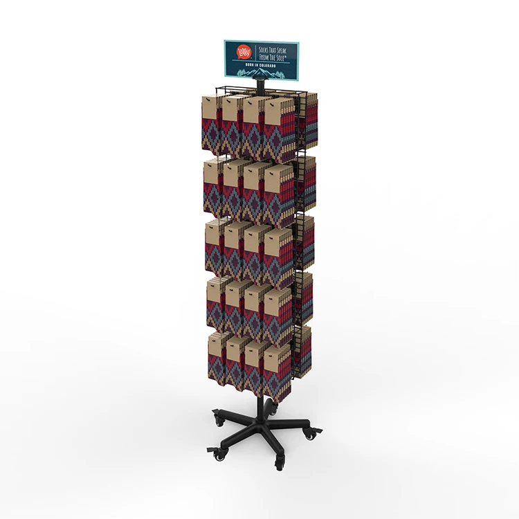 Retail Shop Display Socks Display Stand shop fitting hanging Socks Display Rack