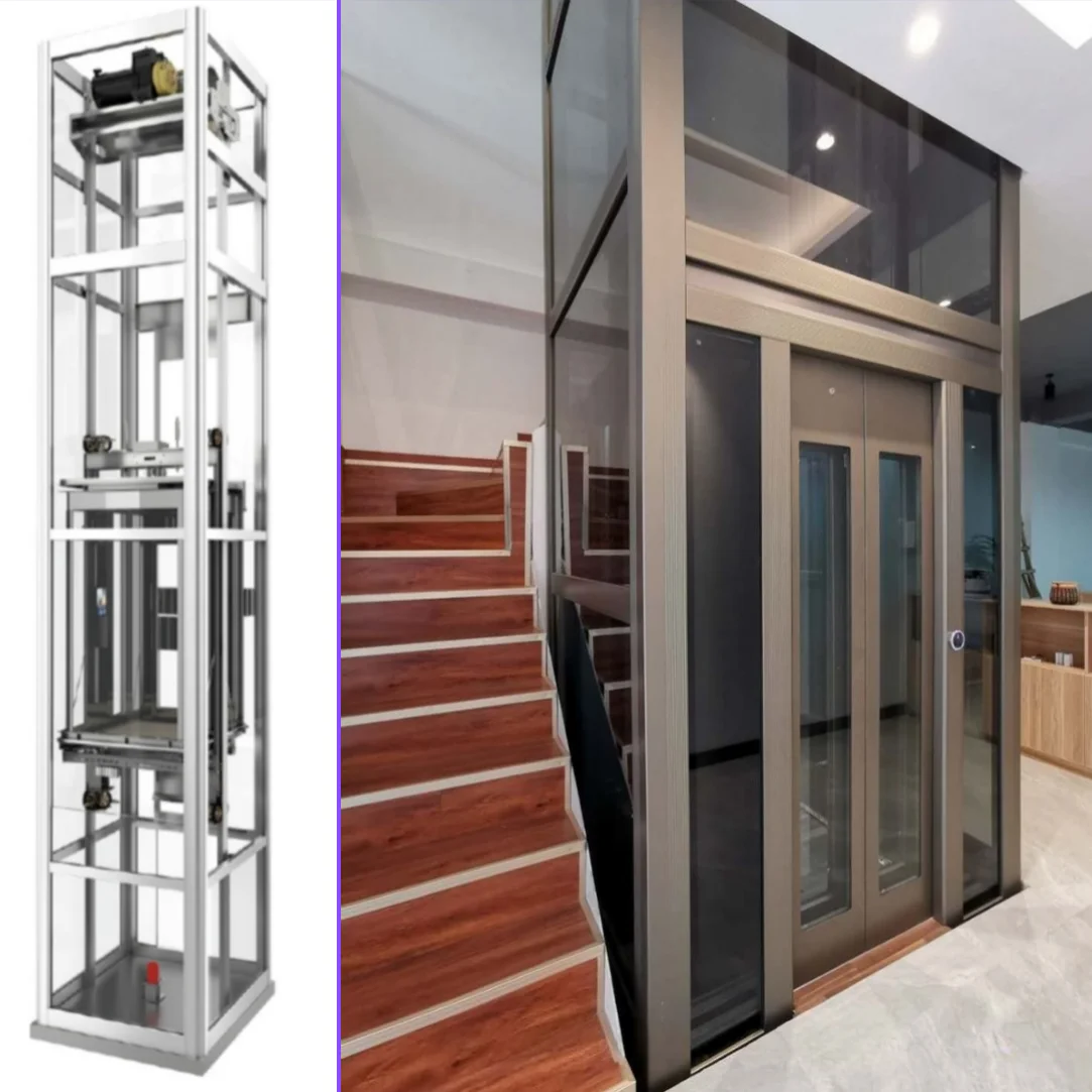 2-5 Floors Small Shaftless Residential Lifts Hydraulic Ascensor House Lift Passenger Home Elevator