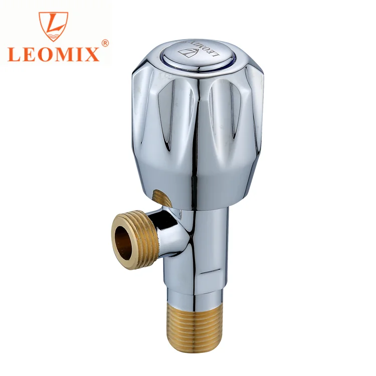 
Hot Sales Stainless Steel Chrome Plated Washroom Tap Hydraulic Control Valve Ball Valve Brass For Angle Valve 
