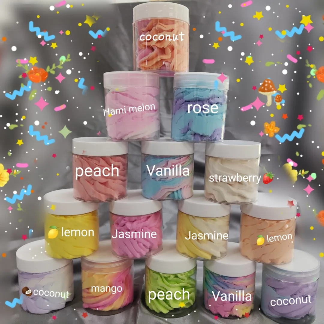 Wholesales Private Label Body Scrub OEM Body Butter Organic Whipped Shea Body Butter with a Nice Jars Container