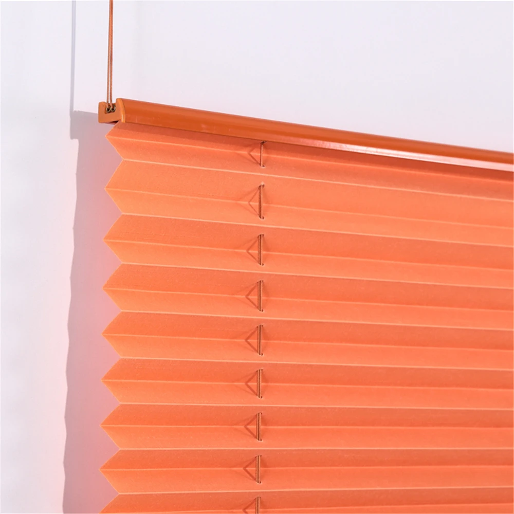 Ready Made Folding Fabric  Pleated Shades Curtains