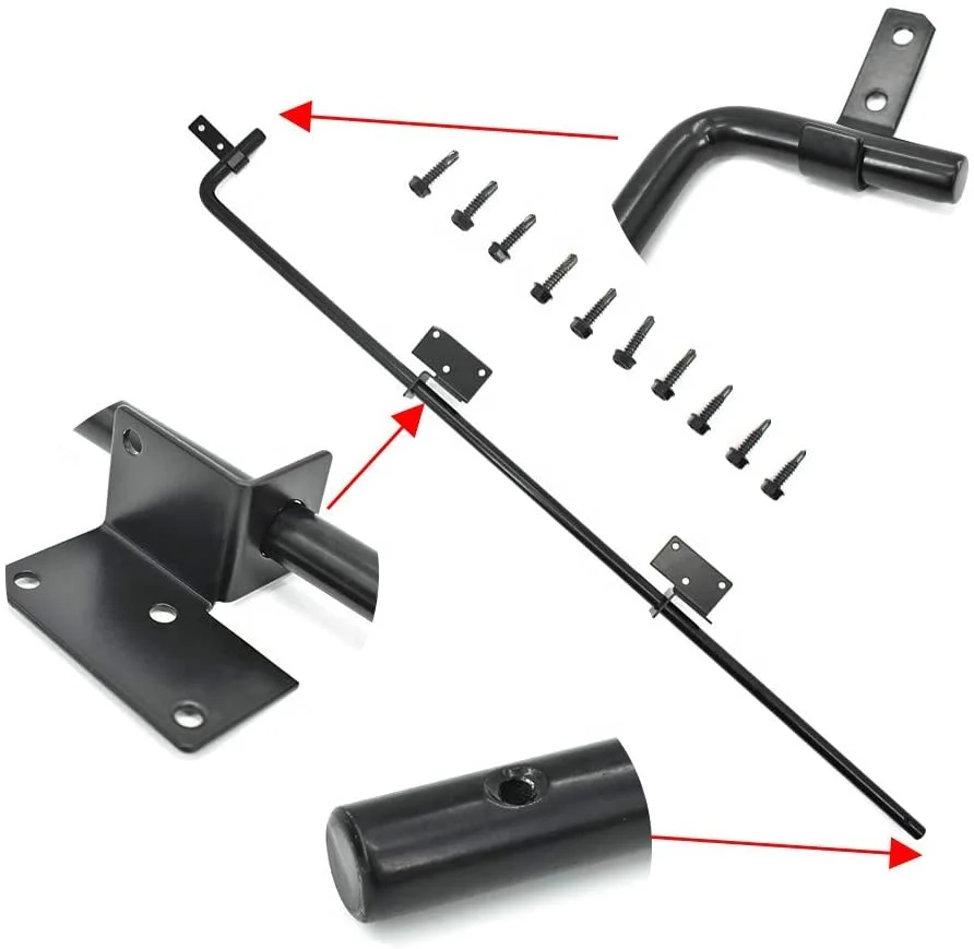 Vinyl Fence Heavy Duty Bolt Latch Door Drop bolt Door Gate Lock Fence
