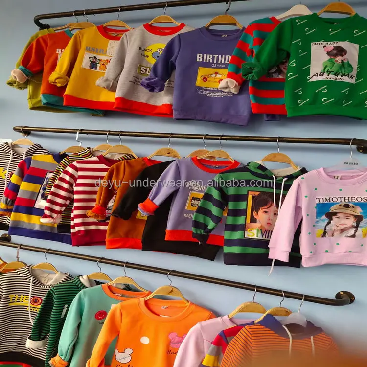 2.45 Dollar Model FYK008 Ages 2-7 Years Winter Boys And Girls Kids oversized hoodie with fur material