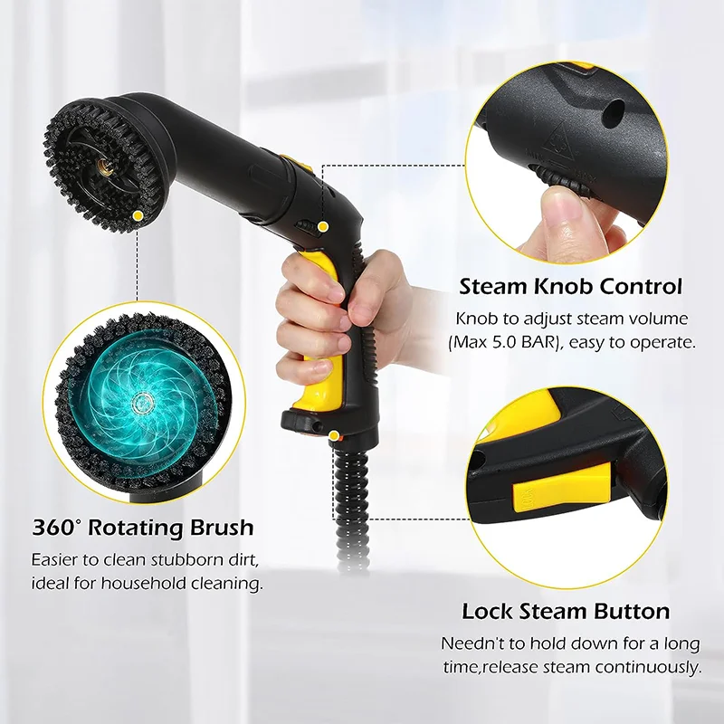 Portable Home Steam Mop Cleaner Machine Professional Car Sofa Carpet High Pressure Steam Cleaner