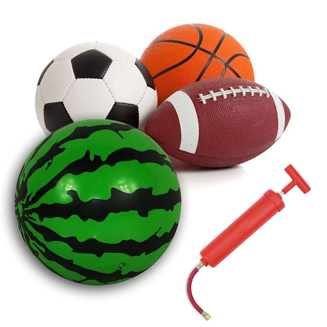 8 inch ball hand volleyball basketball soccer ball air pump with needle