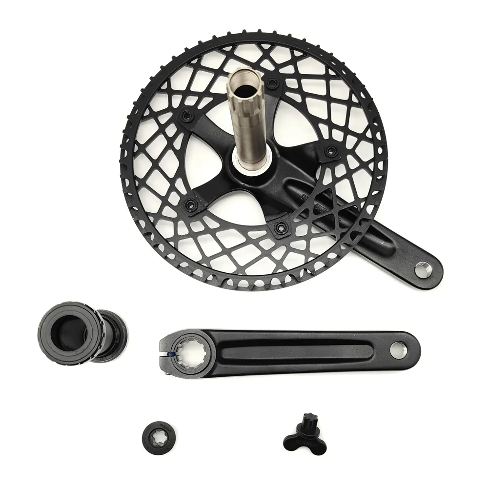Folding bike GANIEL-G6011-G1 SUNRUN CHIWAVE 53T CNC Chainwheel Mountain bicycle crankset
