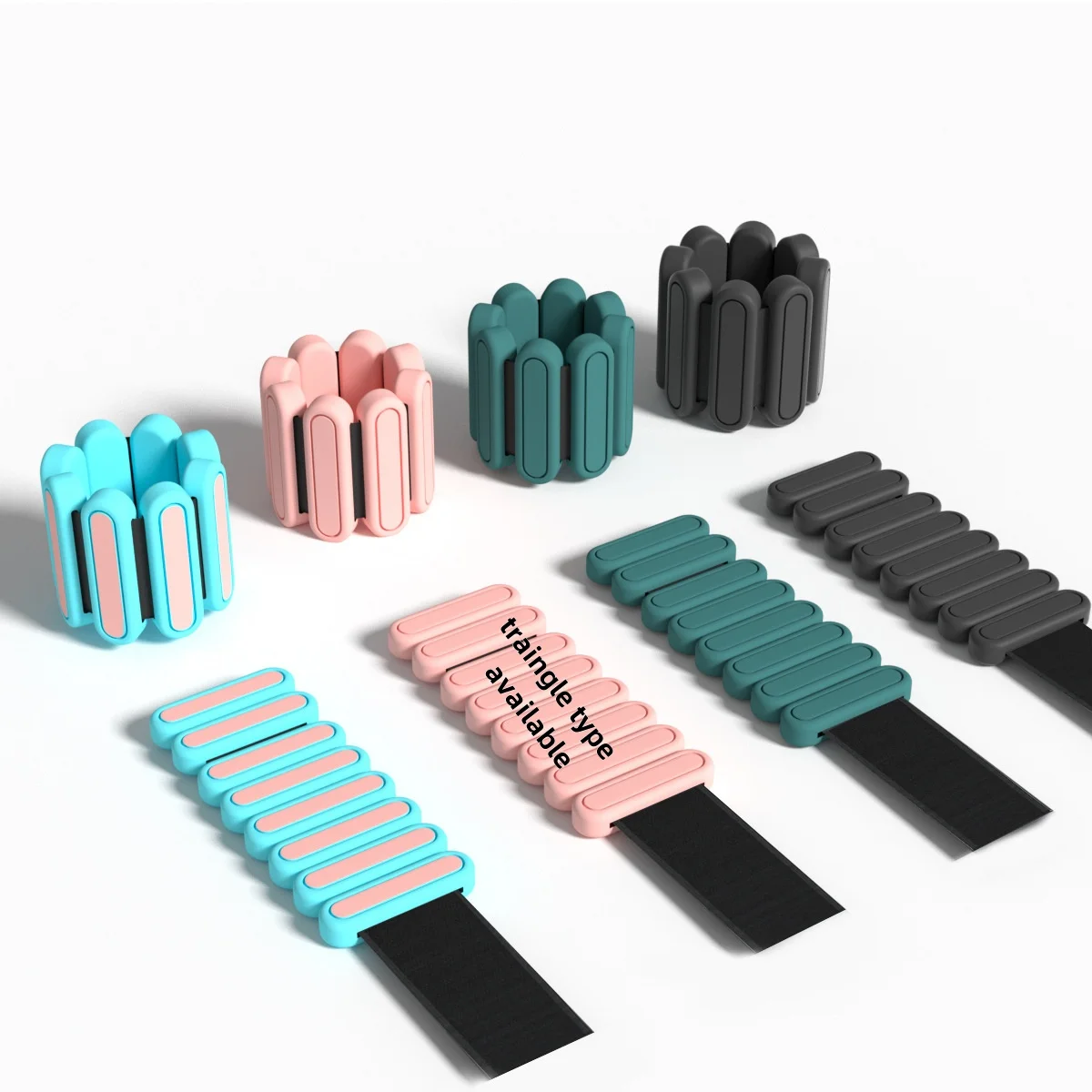 Hot sale Wearable Weight Bracelets Adjustable Ankle Weights 1lb 2lb Fitness Exercise Silicone Ankle And Wrist Weight Set