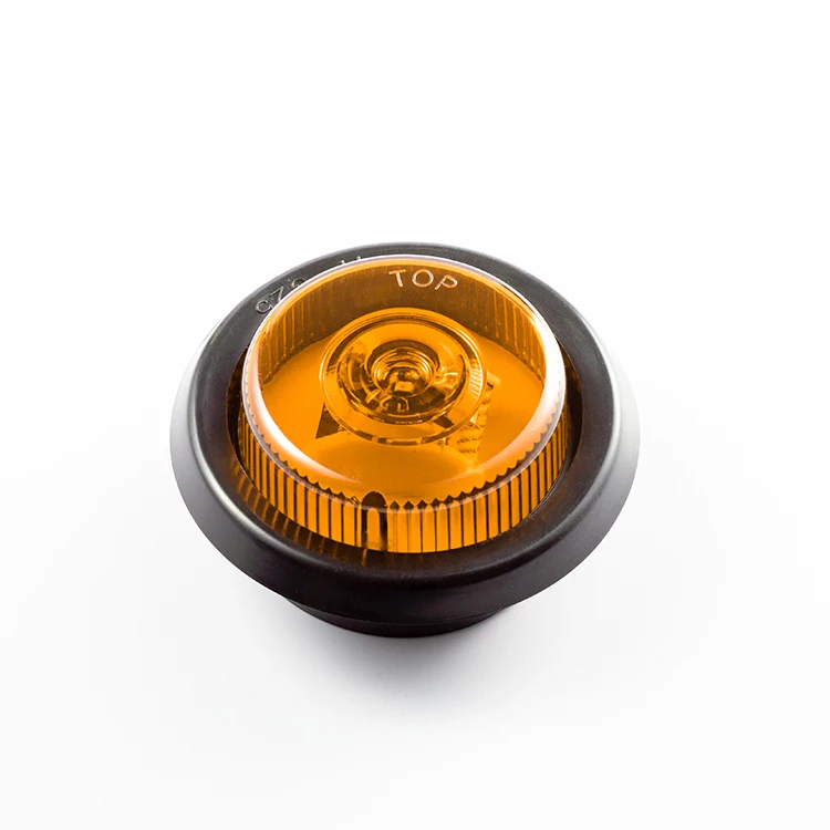 
2020 Truck parts accessories 3 Amber diodes 2.5inch round LED side marker lamps lights 