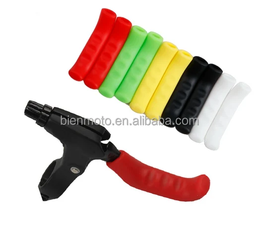 2pcs Bicycle Brake Handle Lever Cover Non-slip Silicone Handlebar Grip Cover  Fixed Gear Universal Type Brake Lever Protection