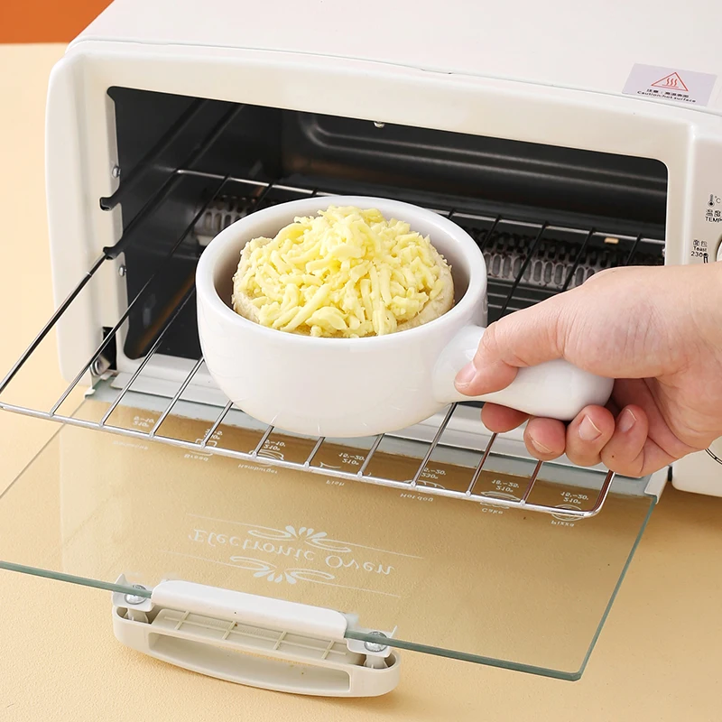 Ceramic cereal breakfast bowl  Onion Soup Bowls with Handles