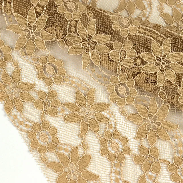 2023 New Design Custom Color Wedding Lace Fabric Lightweight Cotton Nylon 3d Flower Lace Fabric For Women