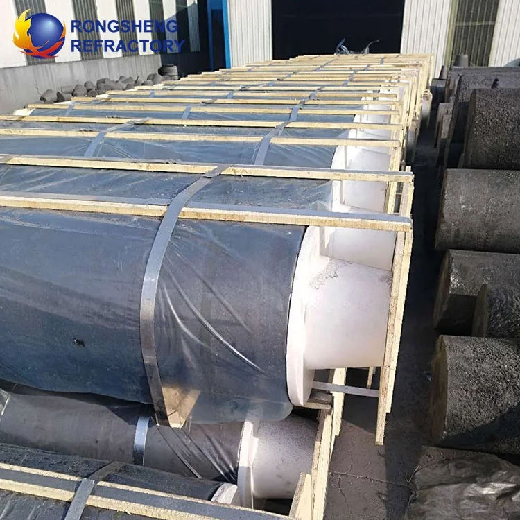 OEM High purity carbon electronic equipment graphite electrode 500mm 600mm for Electric arc furnace