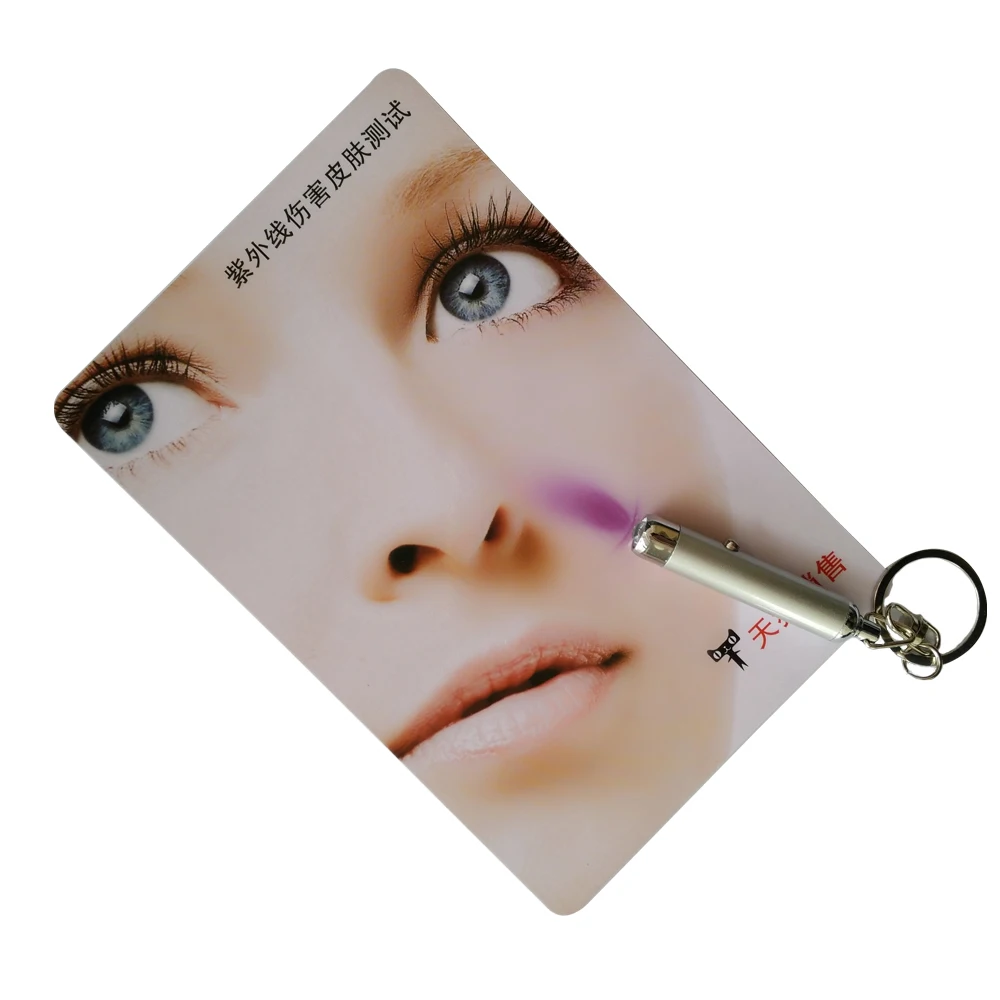 UV banknote detector lamp Mini UV irradiation lamp Portable keychain Customizable