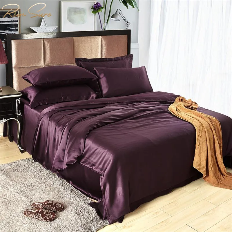 
100 silk bed cloth quilt sheet sets 8 pcs comforter set real mulberry silk bedding set bedspread 