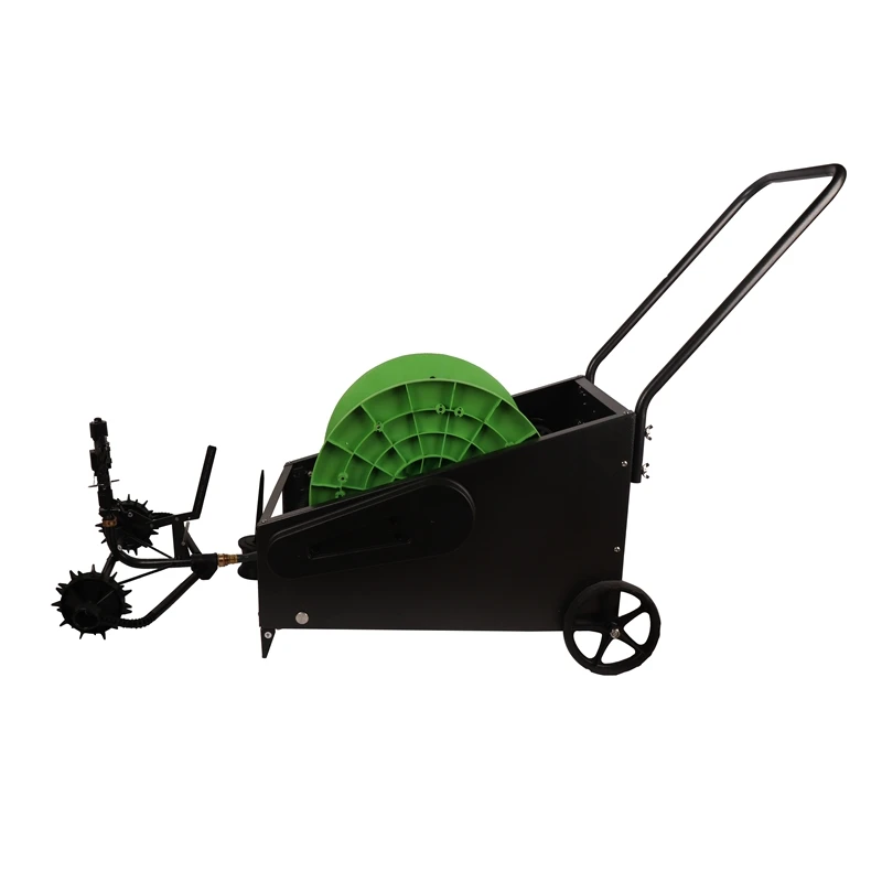 IR-WJBS40 Fully Automatic Water-drive Irrigation Water Cart Sprinkler Irrigation Machine Traveler Water Hose Reel Cart