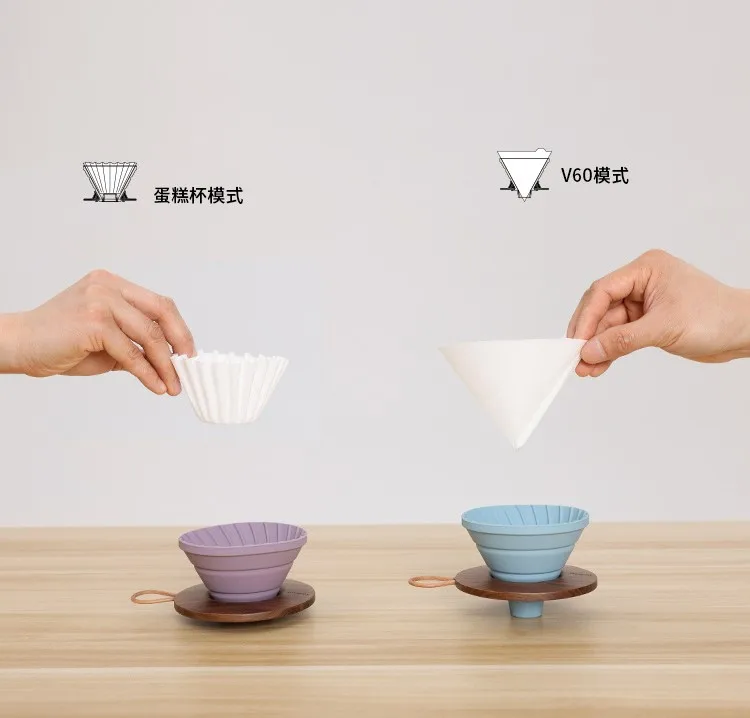Collapsible Reusable Silicone Coffee Portable Dripper