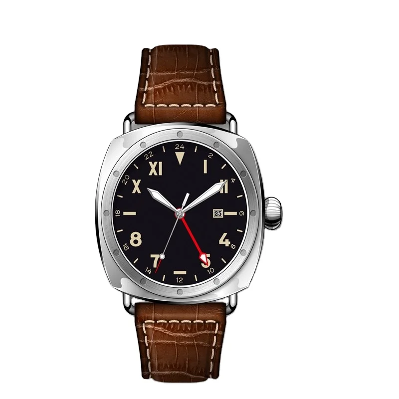 Hot sales Genuine Leather Japan Movement Wristwatch sport wrist watch