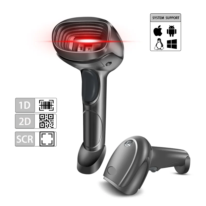 SMT4S11C handheld passport price checker wireless bar code scanner Large window Scanning with usb cable label sticker gun memory