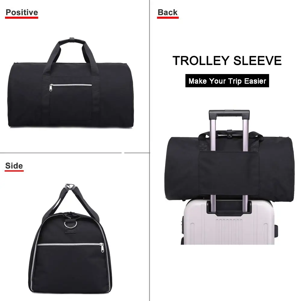 Carry-on Garment Bag 2 in 1 Convertible Duffel Bag Suit Travel Bag