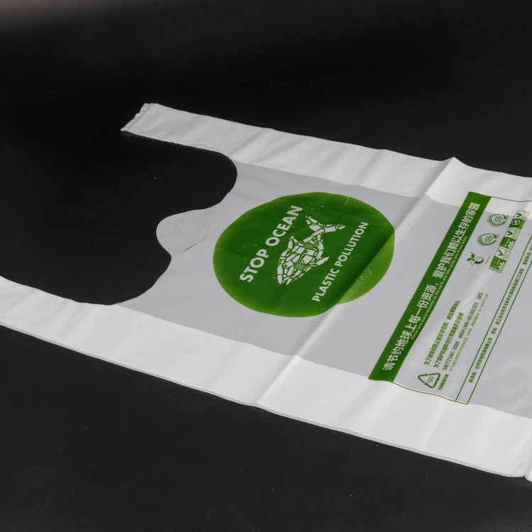 
Manufacture 100% Corn Starch environmental compostable green Biodegradable certificate shopping bag 