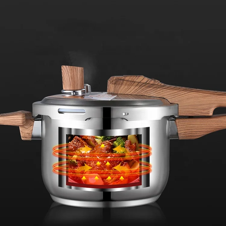 Commercial Stainless Steel Multifunctional Steamer Pressure Cooker Pot 3L-11L Induction and Gas Cooker for Home Kitchen Use
