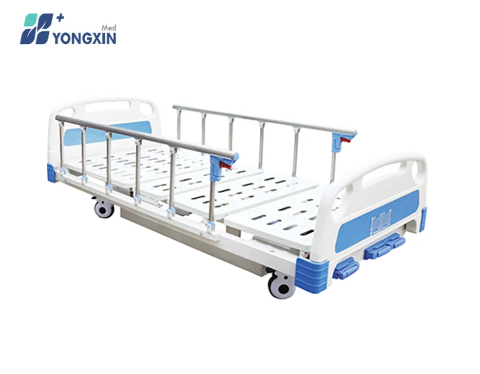 3-crank Cheap ABS Siderail Mechanical Medical Furniture bed manual hospital bed
