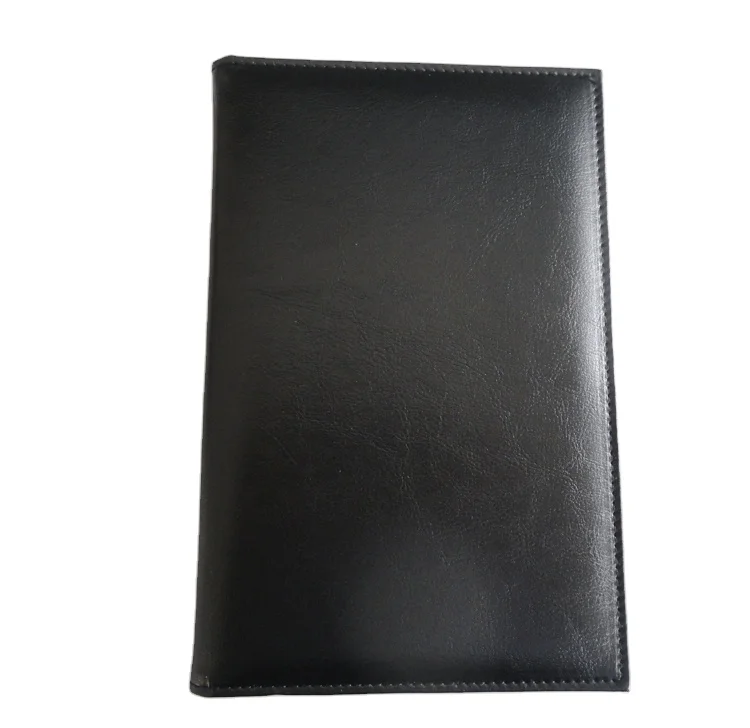 Индивидуальный Логотип Ресторан Держатель чеков PU кожаный меню доски гость проверить папку Билл Примечание рукописного ввода держатель