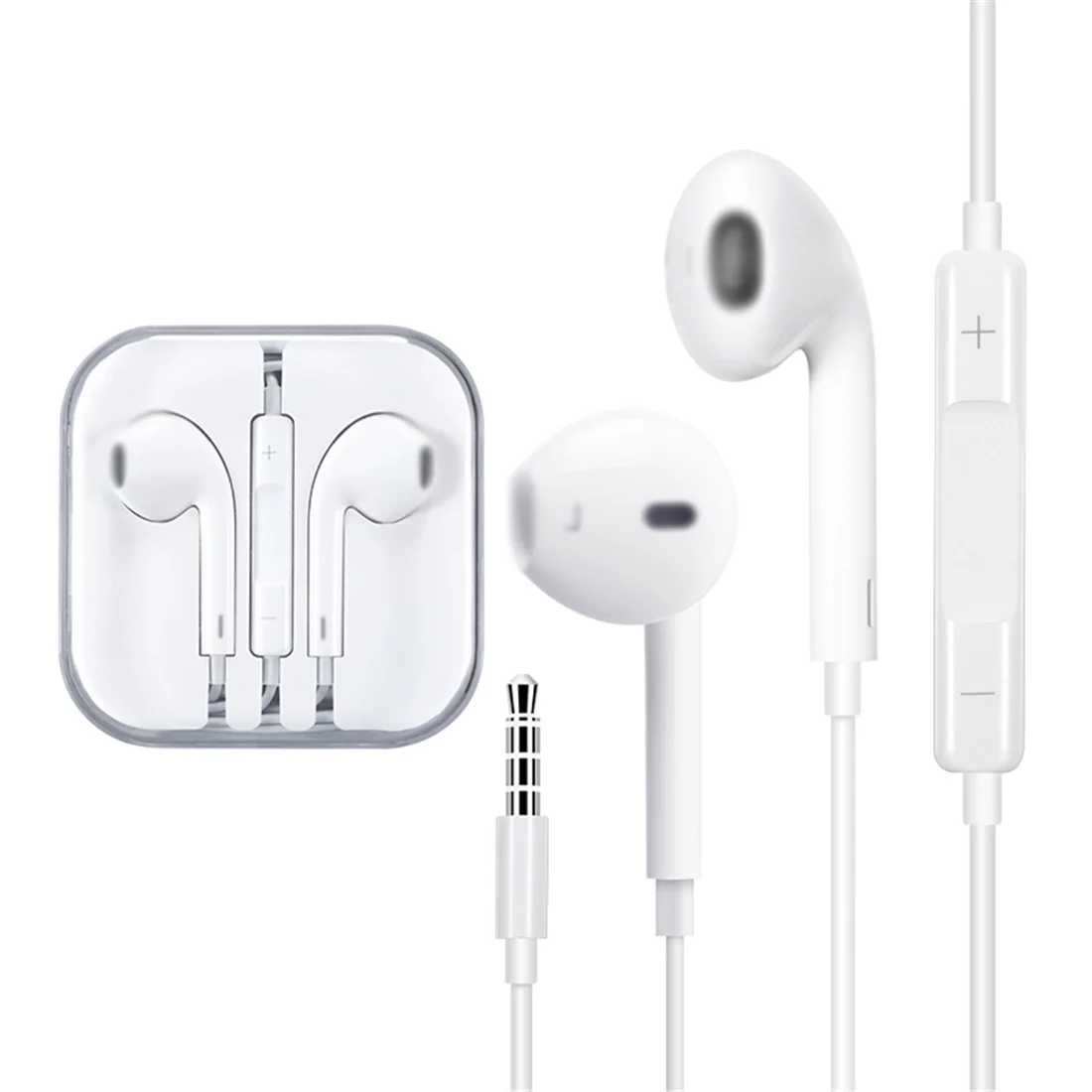 Oem наушники проводные для Iphone 11 8 7 5 3 мм белые Apple разъем