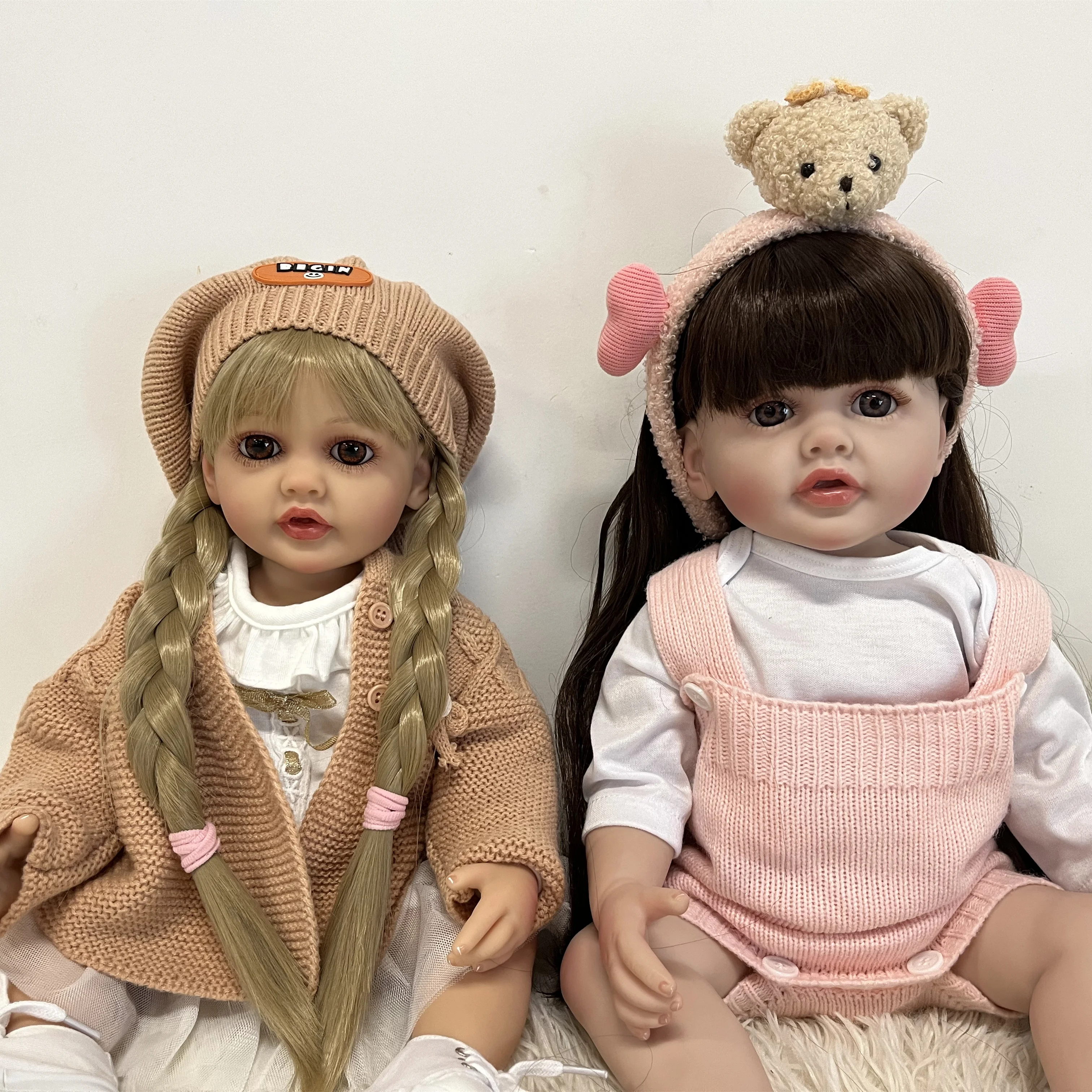 Direct factory Doll  Full Silicone Reborn Mueco Mini Inches Newborn Silicon Silicona Platino Free Reborn Baby Dolls