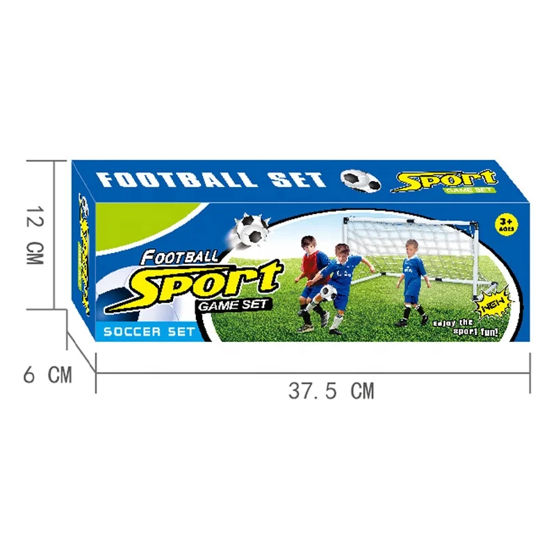 Outdoor sport toy soccer game cheap plastic soccer goal with football toy set hot sale football game for children