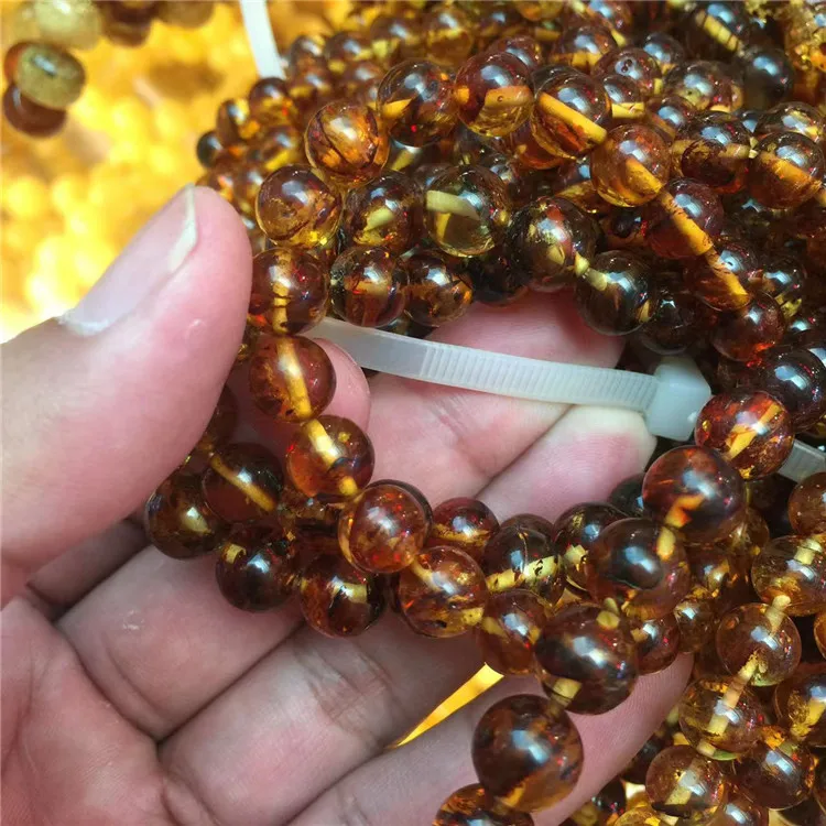 JINGCAI Jewelry Natural beeswax gold twisted Honey Amber bracelet Raw ore beeswax bracelet Crystal factory wholesale