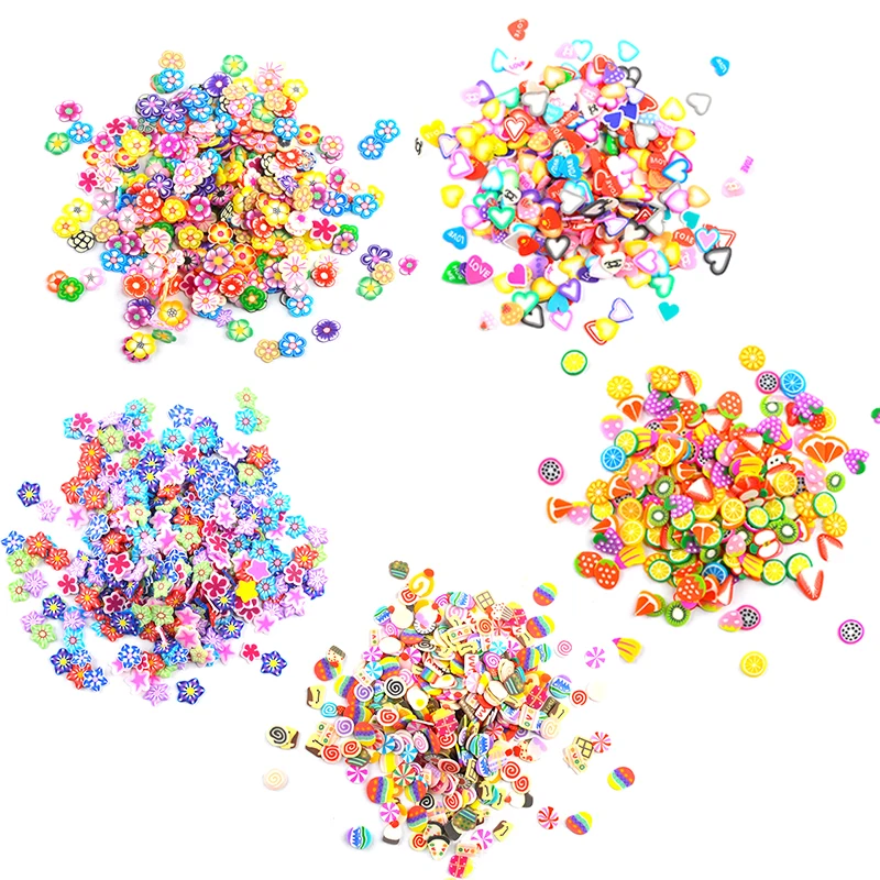 JF026 DIY Soft Fruit Slices Polymer Clay Pottery Nail Art Decoration For Epoxy Resin Craft Jewelry Fillings