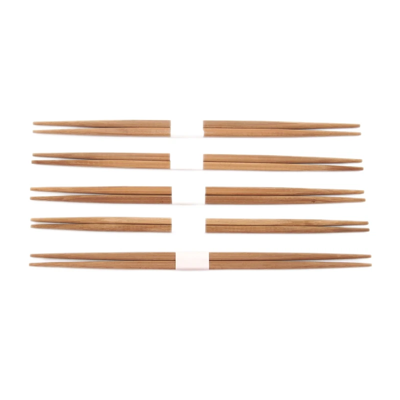 Custom Logo Engraved Chopsticks Personalized Korean Sushi Paper Sleeves Cover Bamboo Chopstick