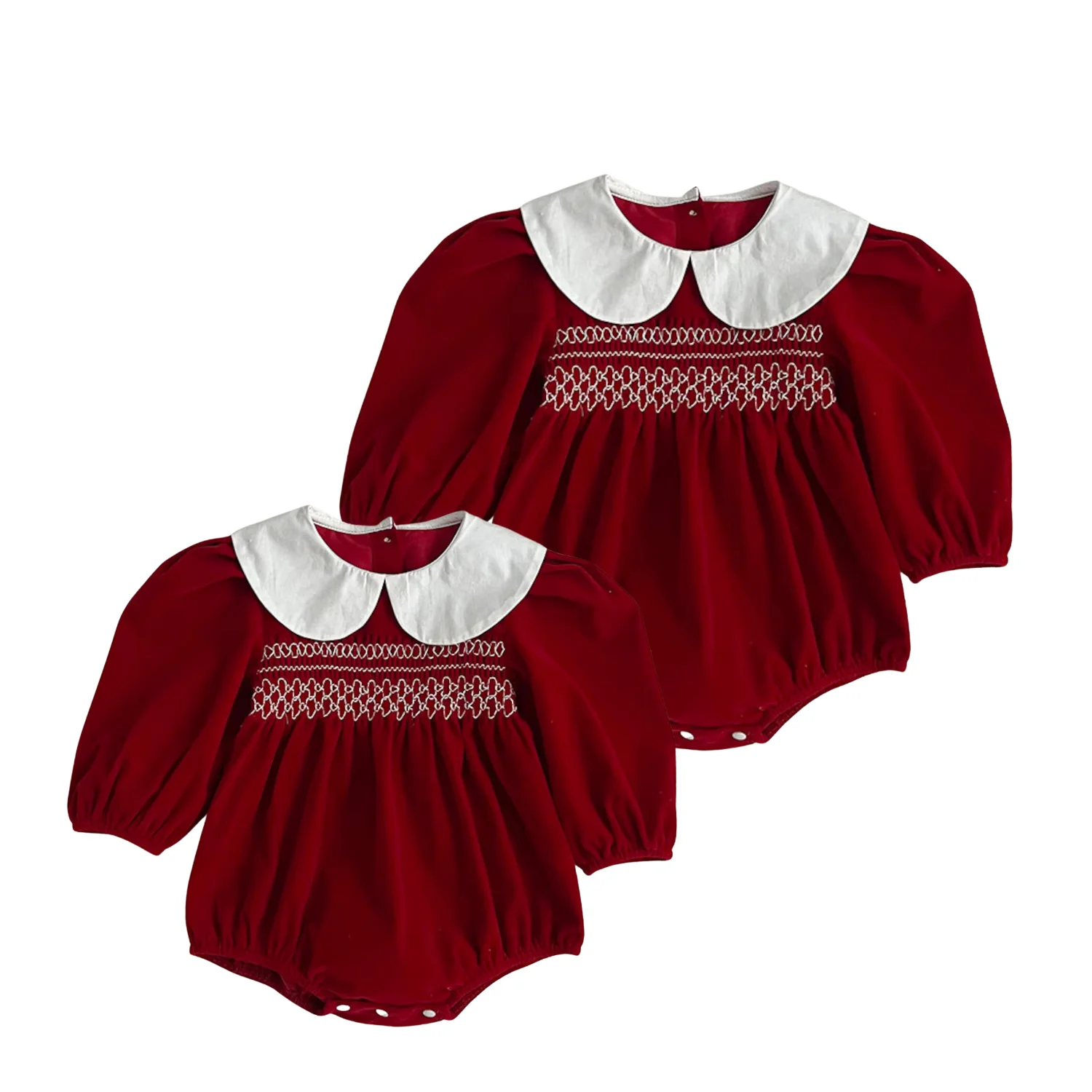 Good Quality Children Wholesale Prince Smocked Dresses For Kids ODM OEM High Grade Product Baby Girl Short Sleeve Embroidery