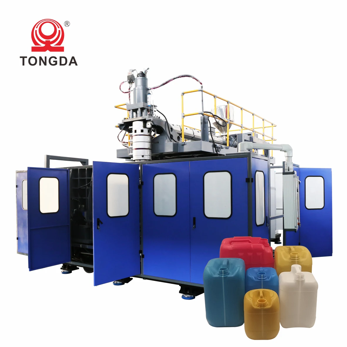 TONGDA HTll30L Full Automatic Plastic PP HDPE Barrel Drum Double station Extrusion Blow Molding Machine