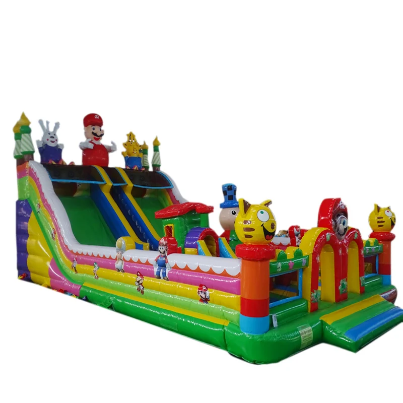 commercial super-mary bounce house slide fairy wonderland theme inflatable bouncy castle for kid