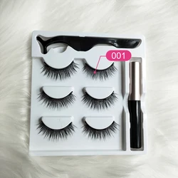 Оптовая продажа, ресницы Meiya из норки, накладные магнитные ресницы, 3D Магнитные ресницы ручной работы с 3 магнитами, накладные ресницы