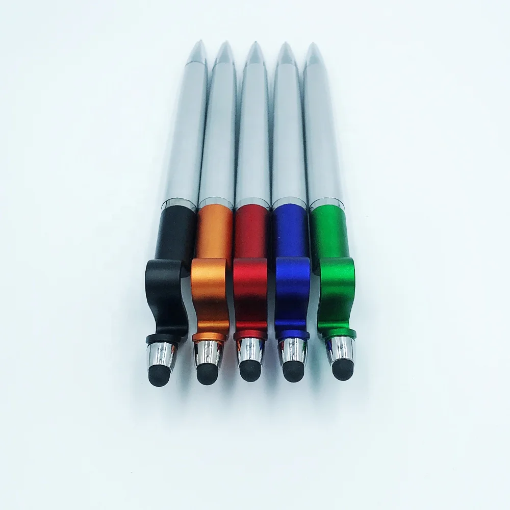 
3 In 1 Multifunctional luxury executive twist mechanism flexible plastic ball pen with personalised logo print promotional 