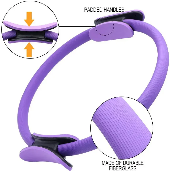 CHENGMO SPORTS Factory Price Premium Unbreakable Yoga & Pilates Ring Pilates Fitness Magic Circle 38CM Custom Stretching Ring