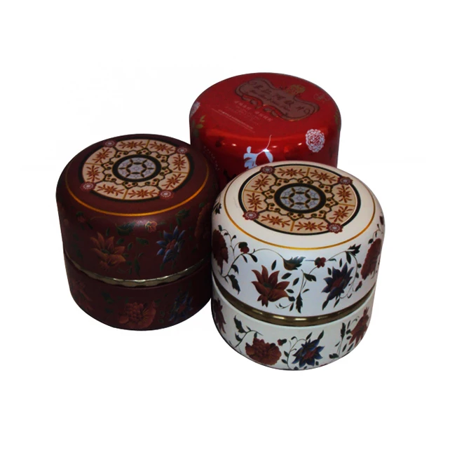 Vintage Sweetmeats Candies Cans Suppliers Japanese Style Kitchen Tea Box Jar Colorful Tea Sealed Can