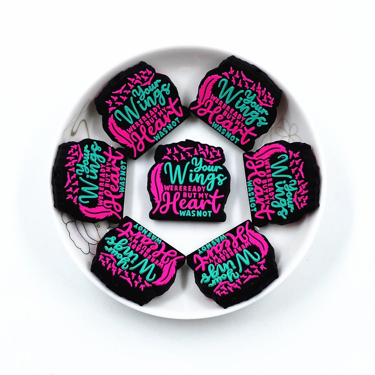 Promotion BPA Free Non-toxic DIY Pacifier Chain Jewelry Accessories Easy String Beadabl Pen Designer Focal Beads