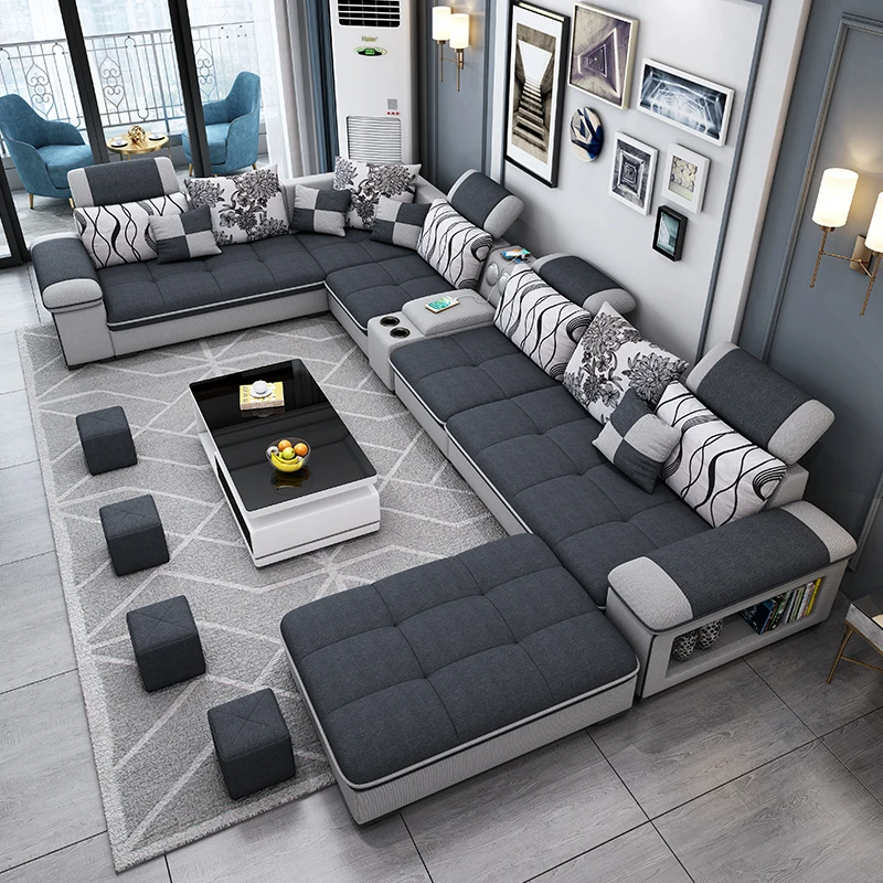  Диван в гостинную livingroomsofa гостиная технологии ткань диван 7 seaterfabric