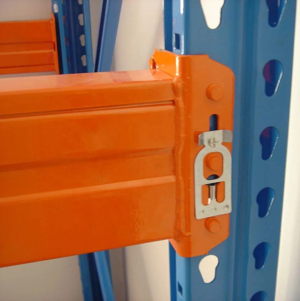 cheap warehouse teardrop pallet racking with welded base plate for American Market