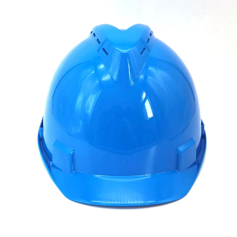 V SHAPE REINFORCED HDPE HELMET WITH BREATHABLE HOLE AND EARPHONE HOLE CONSTRUCTION WORKER PROTECTION HARD HAT