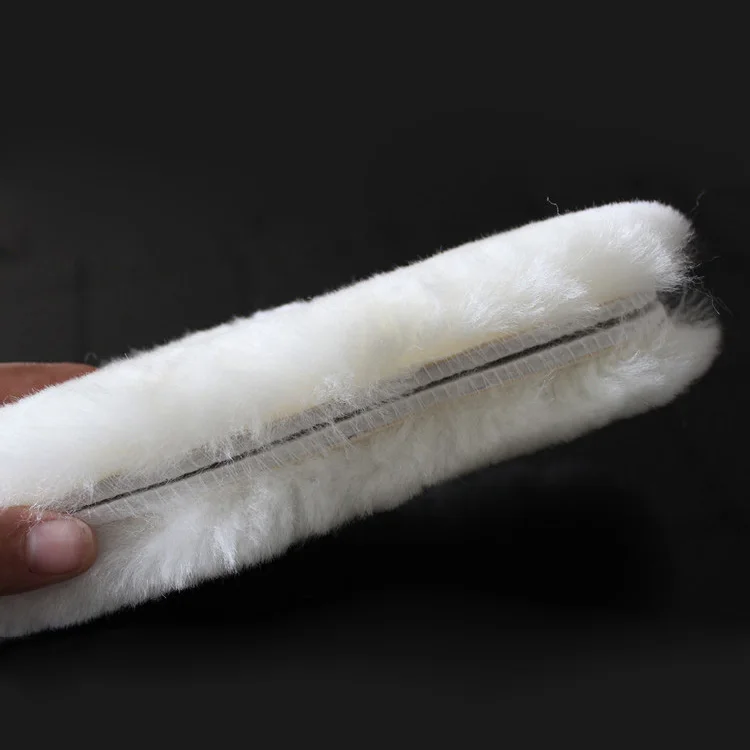 Winter Boot Shoe Warm Thermal Sheepskin Insole Fleece Felt Men Women Foot Insert Pads