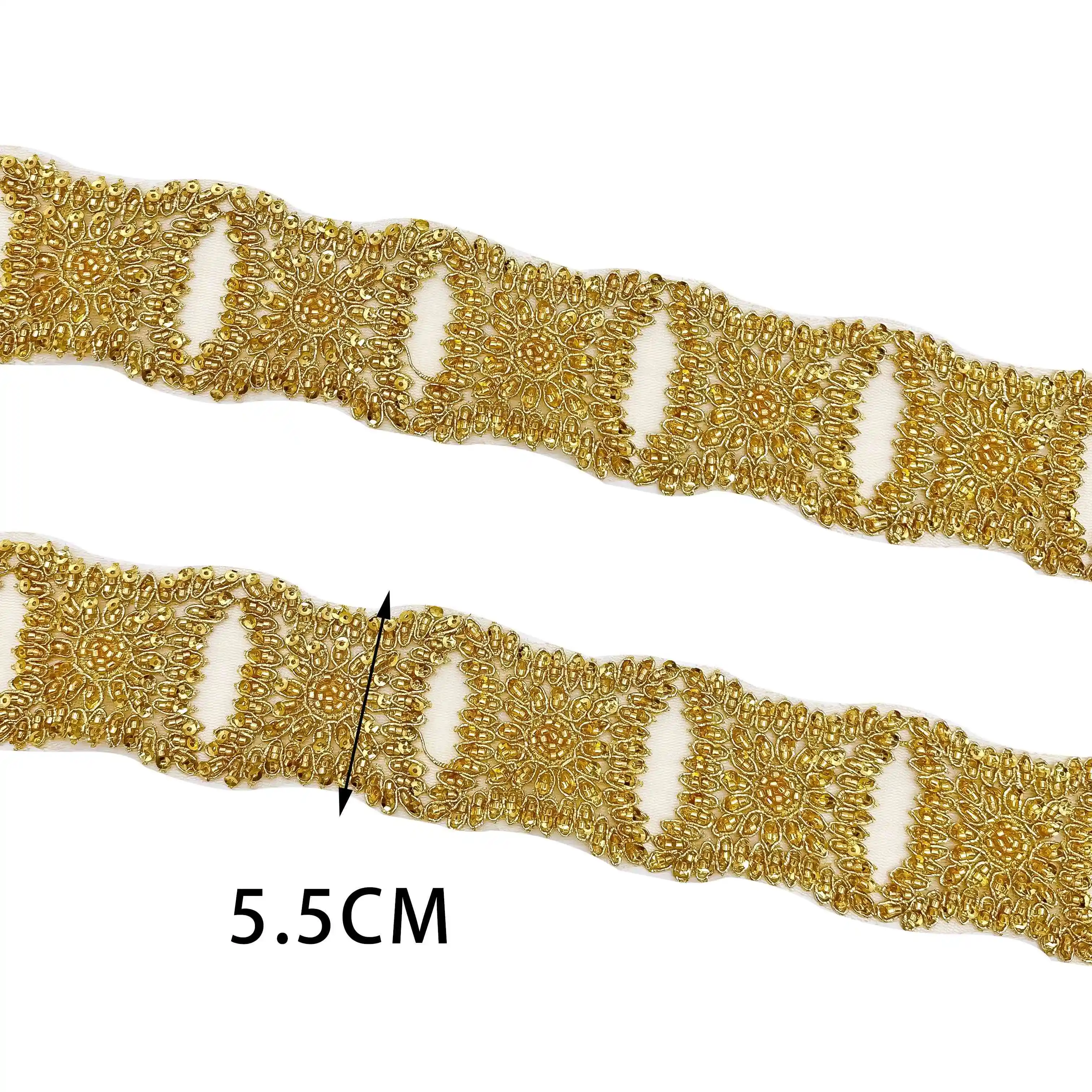High Quality Handmade Lace Trim Luxury Mesh Fabric with Lace for Wedding Dresses DIY Clothing Accessories Direct Factory Supply