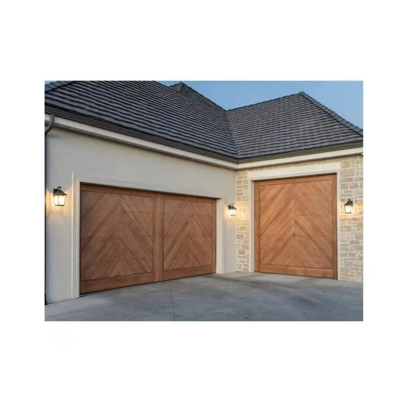 High Quality Glass Aluminum Garage Door Intelligent Automatic Operation Segment Garage Door