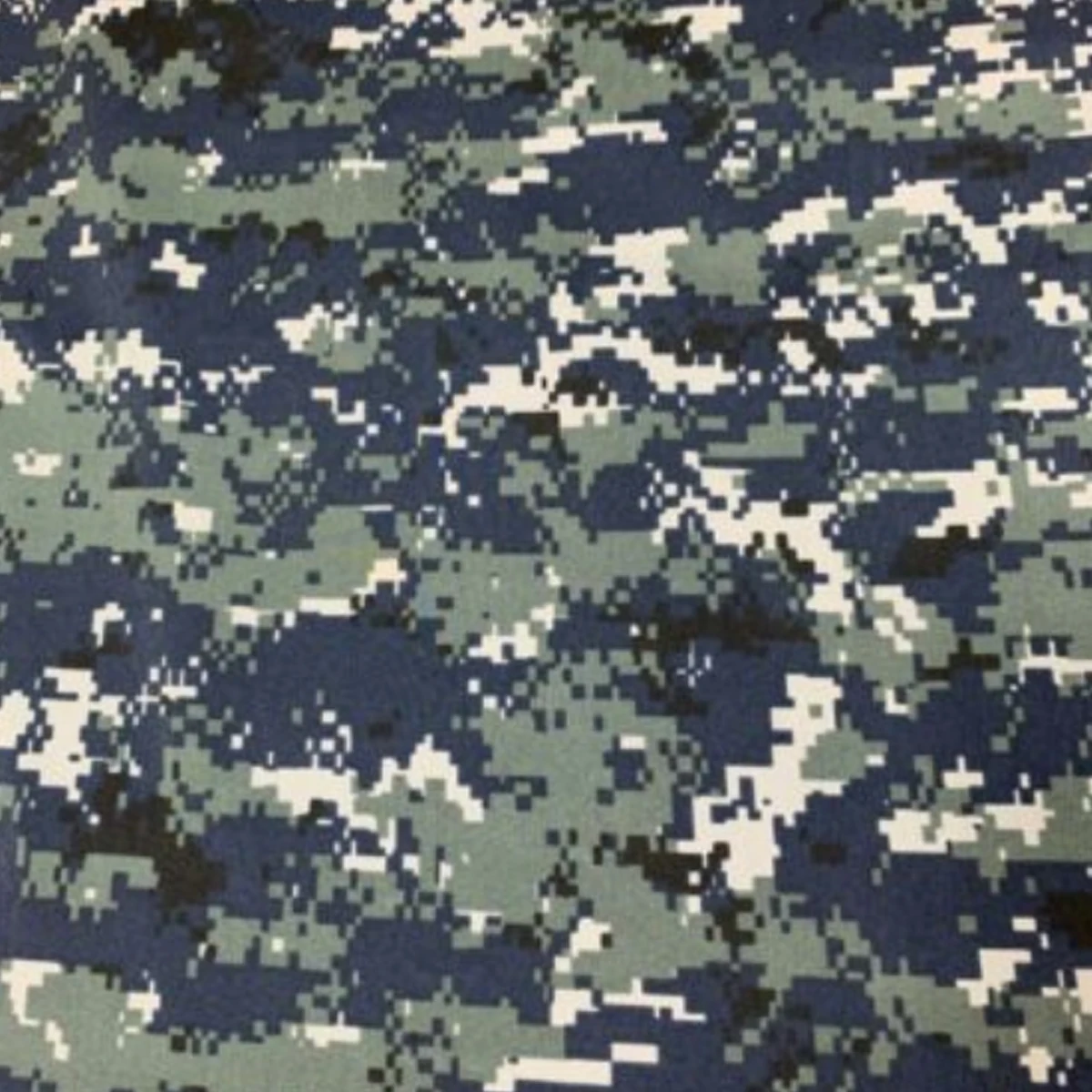 Yilong Fabric Factory Wholesale Hot Sale Twill Polyester Cotton US Navy Blue NWU Digital Camouflage Fabric For Milispec Uniform