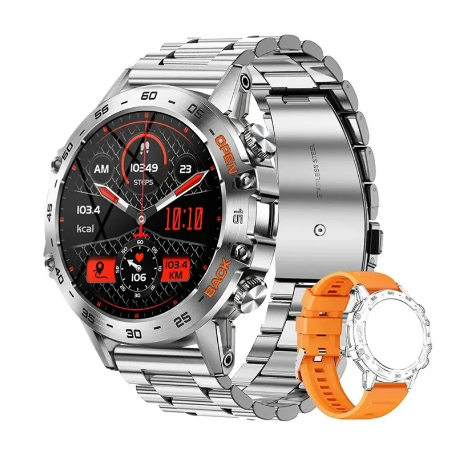 Men Smartwatch K52 Outdoor Watch 1.39inch HD Display Chip RTL8763EW BT Calling 20 Sport Modes Heart Rate Monitoring
