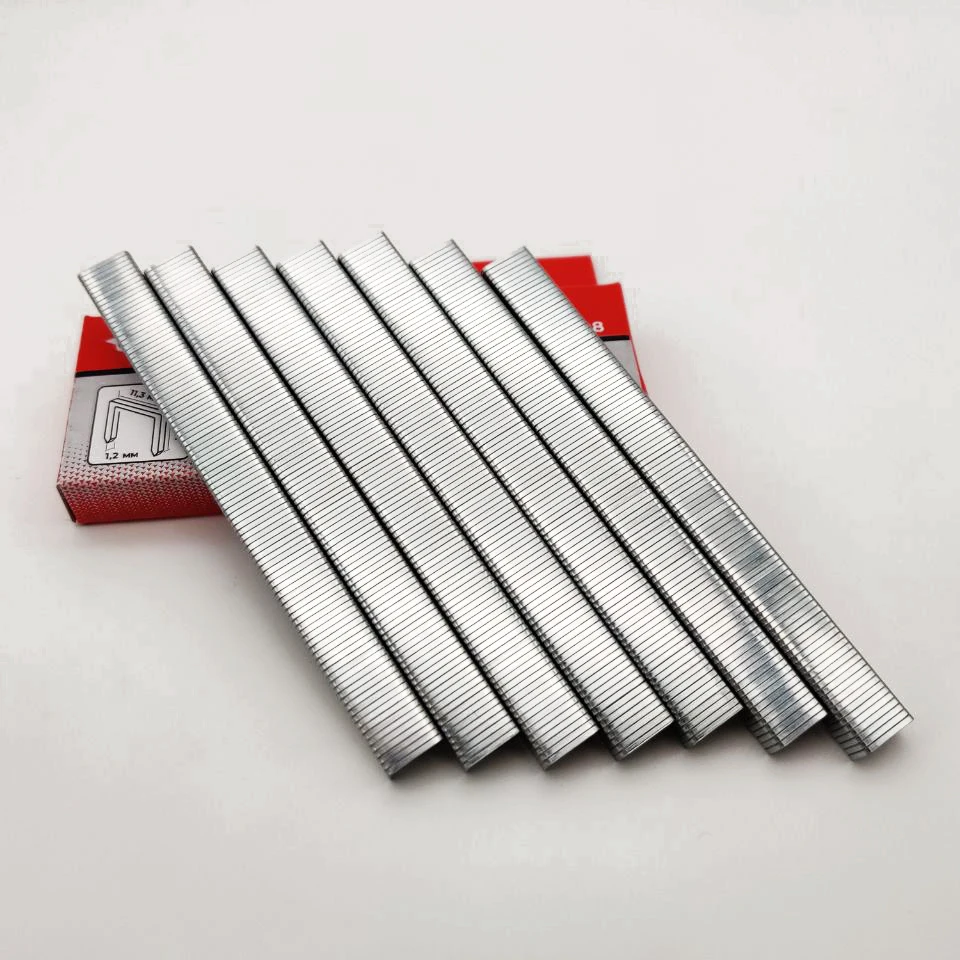 Heavy Duty Flat Staple Wire Sofa Staples Pin 1010J  Tacker 11.2 x 10 x 1.17mm Pack 1000